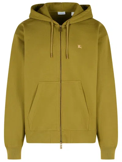 Burberry Rory Ck Green Cotton Sweatshirt In Green