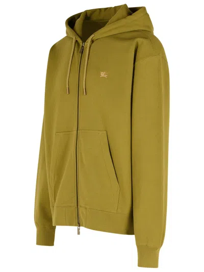 Burberry Rory Ck Green Cotton Sweatshirt In Green