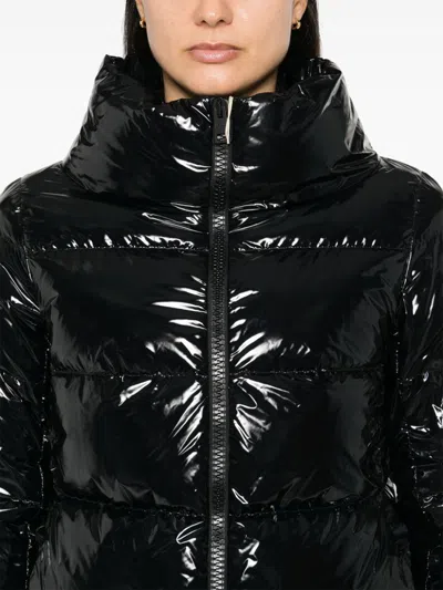 Herno Glossy Finish Puffer Jacket In Black