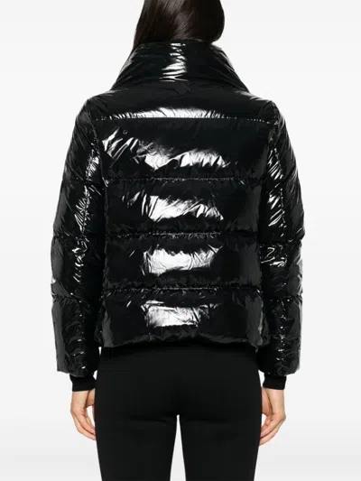 Herno Glossy Finish Puffer Jacket In Black