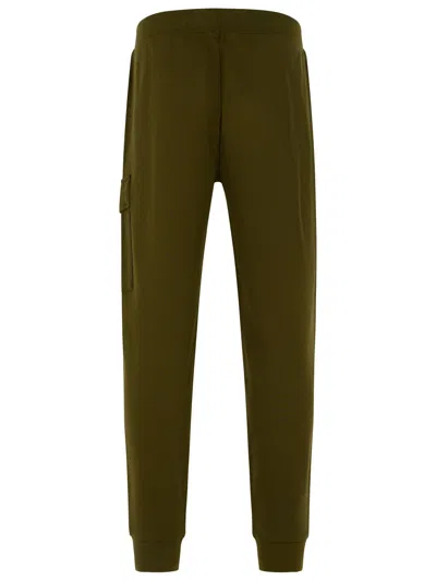 C.p. Company Utility Jogger Pants Featuring Cargo Pocket In Green