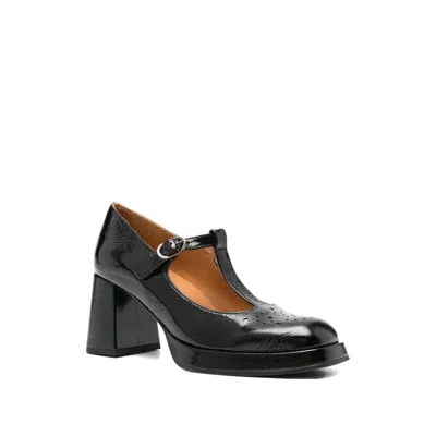 Chie Mihara 80mm T-bar Block-heel Pumps In Black