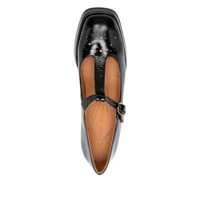 Chie Mihara 80mm T-bar Block-heel Pumps In Black
