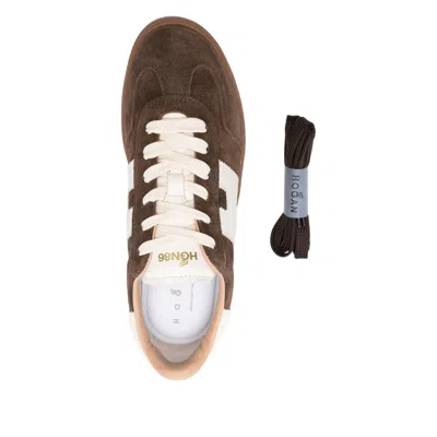 Hogan Low-top Suede Sneakers With Contrasting Stripe