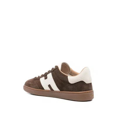 Hogan Low-top Suede Sneakers With Contrasting Stripe