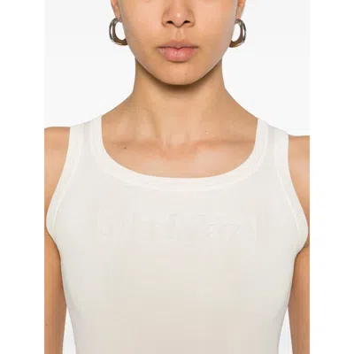 Max Mara Knitted Tank Top In White