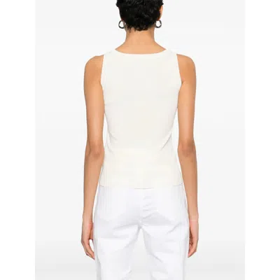 Max Mara Knitted Tank Top In White
