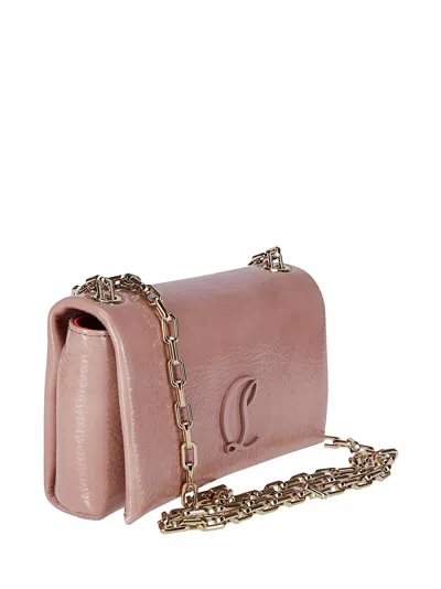 Christian Louboutin Loubi54 Soft Pouch Patent Vog In Pink