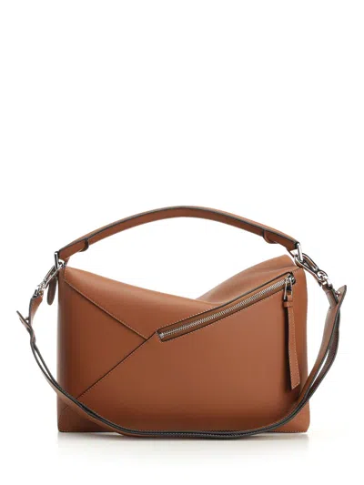 Loewe Puzzle Bag With Geometric Top Handle And Adjustable Strap
