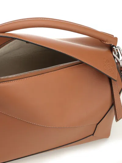 Loewe Puzzle Bag With Geometric Top Handle And Adjustable Strap