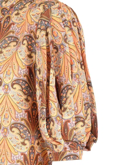 Etro Silk Shirt Shirts Beige