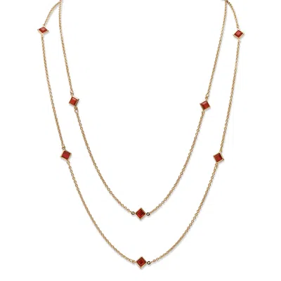 Palm Beach Jewelry Birthstone Necklace In Yellow Goldtone