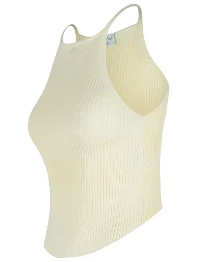 Courrèges Courreges Ivory Viscose Blend Top In Yellow