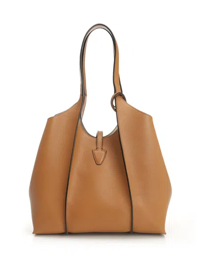 Tod's Tsb Shopping Pend. T Piccola Shoulder Bags Brown