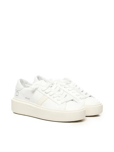 Date D.a.t.e. Hill Low White Platform Sneaker