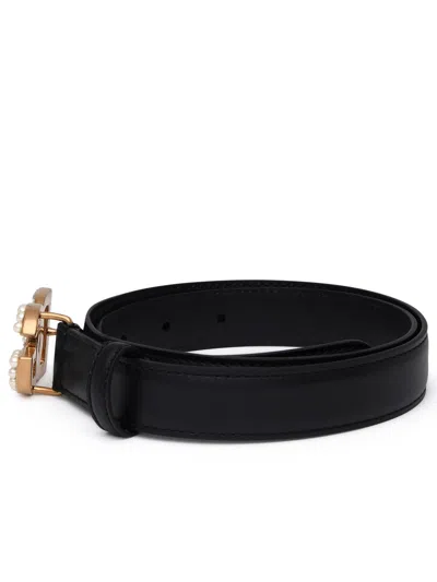 Dolce & Gabbana Black Lear Belt