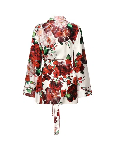 Dolce & Gabbana Floral Print Pyjama Shirt In Multi
