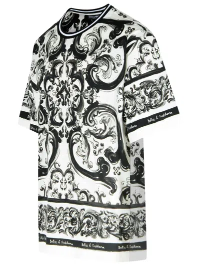 Dolce & Gabbana Maiolica T-shirt In Black