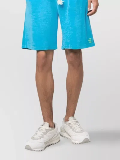 Mc2 Saint Barth Randle Sponge Bermuda Shorts In Blue