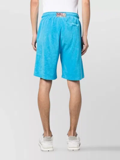 Mc2 Saint Barth Randle Sponge Bermuda Shorts In Blue