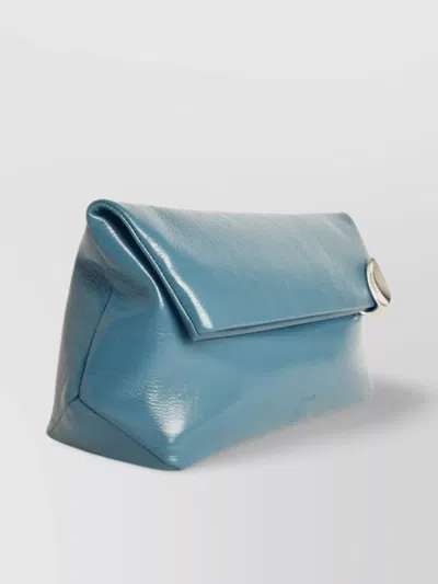 Jil Sander Precious Sea Leather Clutch