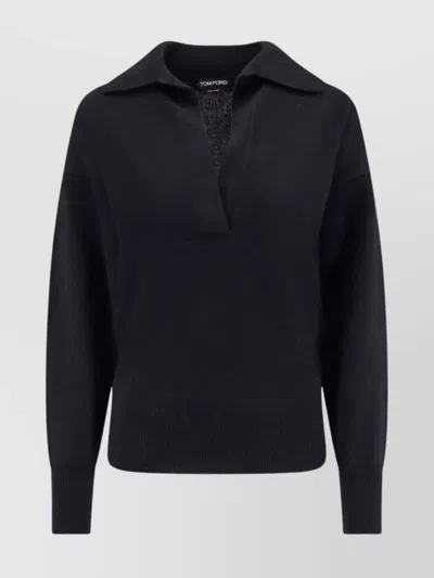 Tom Ford Poor Shirt In Cashmere In Black