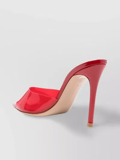 Gianvito Rossi She Pointed Toe Leather Sole Mules