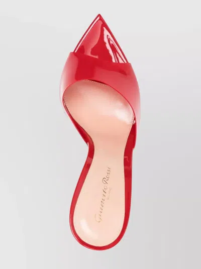 Gianvito Rossi She Pointed Toe Leather Sole Mules