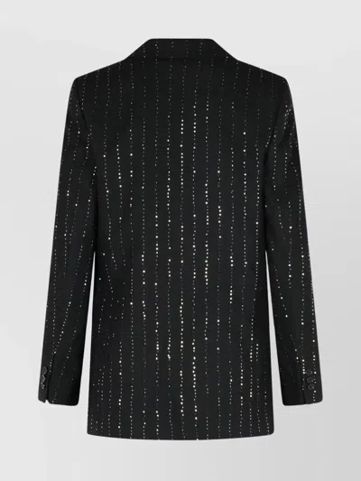 Philipp Plein Sequin Embellished Boyfriend Fit Blazer In Black