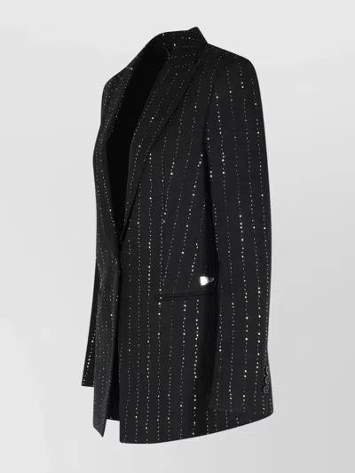Philipp Plein Sequin Embellished Boyfriend Fit Blazer In Black