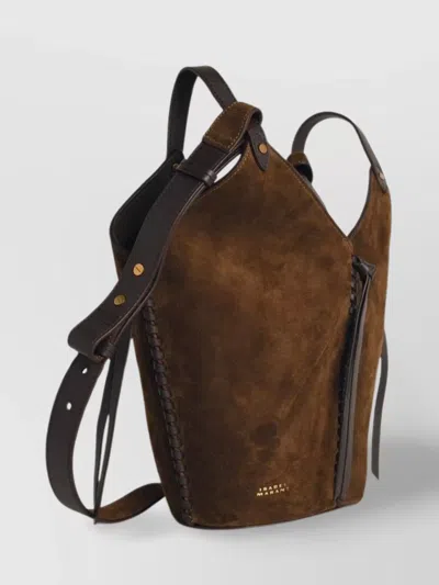 Isabel Marant Mini Bucket Bag With Adjustable Strap And Side Tassels