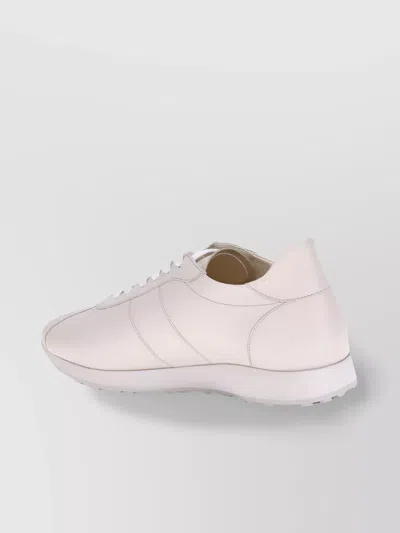 The Row Nappa Leather Low-top Sneakers In Neutral