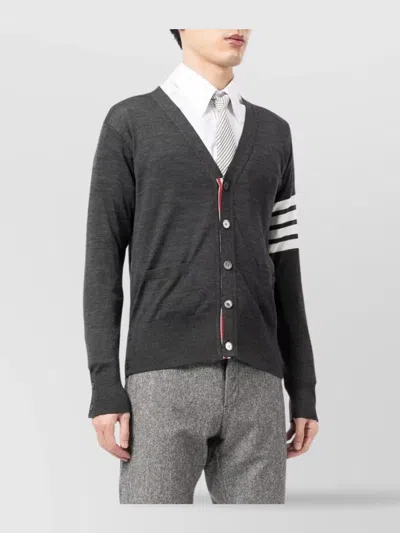 Thom Browne Cardigan With Inlay 4bar