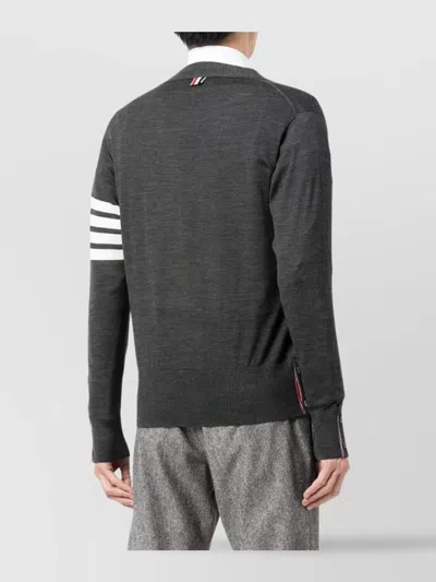 Thom Browne Cardigan With Inlay 4bar
