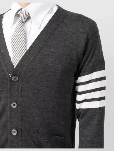 Thom Browne Cardigan With Inlay 4bar