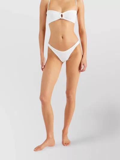 Hunza G Misty Bikini With Pearl Circle Detail