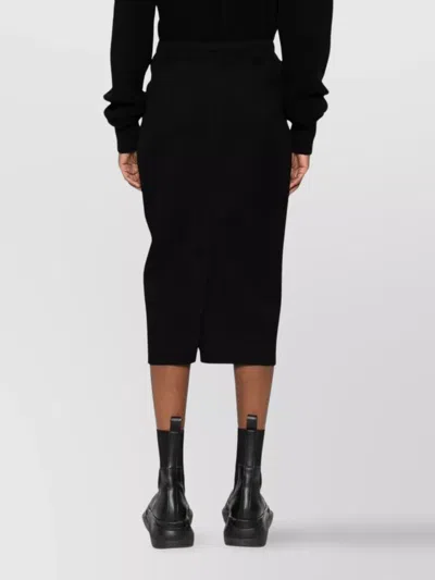 Rick Owens Zip-front Drawstring Midi Skirt