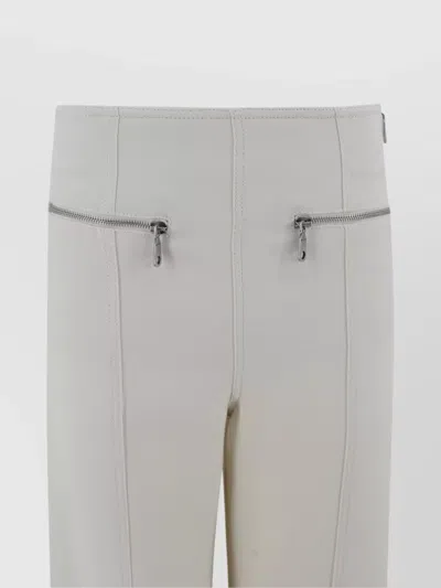 Etro High Waist Straight Cut Wool Trousers