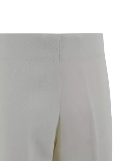 P.a.r.o.s.h Relaxed Fit Textured Fabric Wide Leg Trousers In Gray