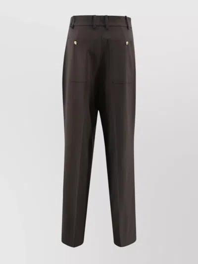P.a.r.o.s.h Trousers Featuring Back And Side Pockets In Black
