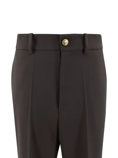 P.a.r.o.s.h Trousers Featuring Back And Side Pockets In Black