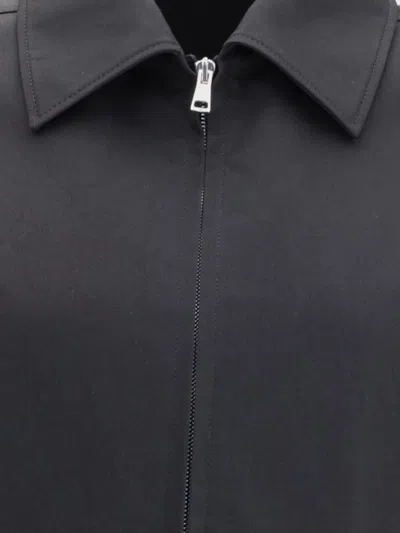 Gucci Twill Jacket With Web Detail In Black