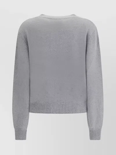 Marni Cashmere Cardigan Patch Clean Design In Gray