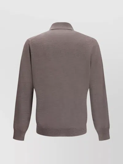 Brunello Cucinelli Polo Shirt In Brown
