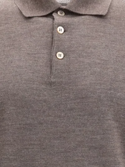 Brunello Cucinelli Polo Shirt In Brown