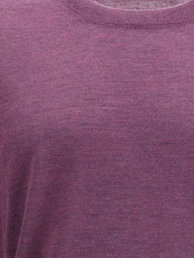 Brunello Cucinelli Cashmere And Silk Sweater In Purple