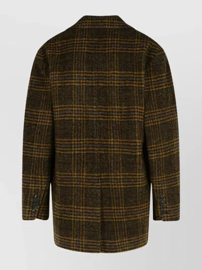 Isabel Marant Étoile 'gesina' Khaki Virgin Wool Blazer In Multi