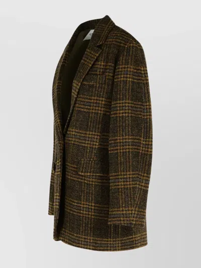 Isabel Marant Étoile 'gesina' Khaki Virgin Wool Blazer In Multi