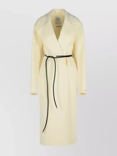 Sportmax Wool Dressing Gown Coat With Belted Waist In Multi