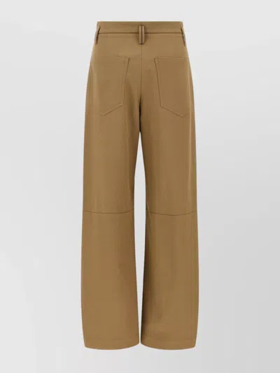 Brunello Cucinelli Trousers With Front Pleats And Wide Leg